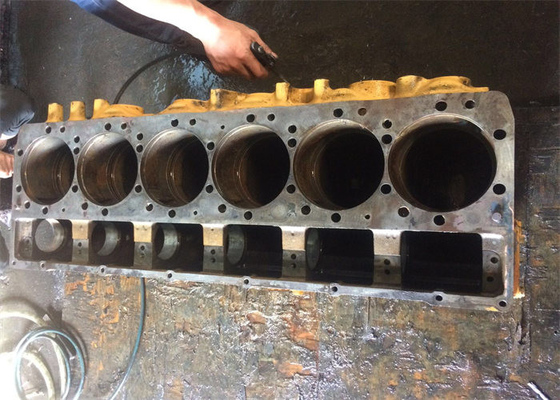 Bloque de motor de acero inoxidable de la refrigeración por agua C13 usado para el excavador E349D E349F